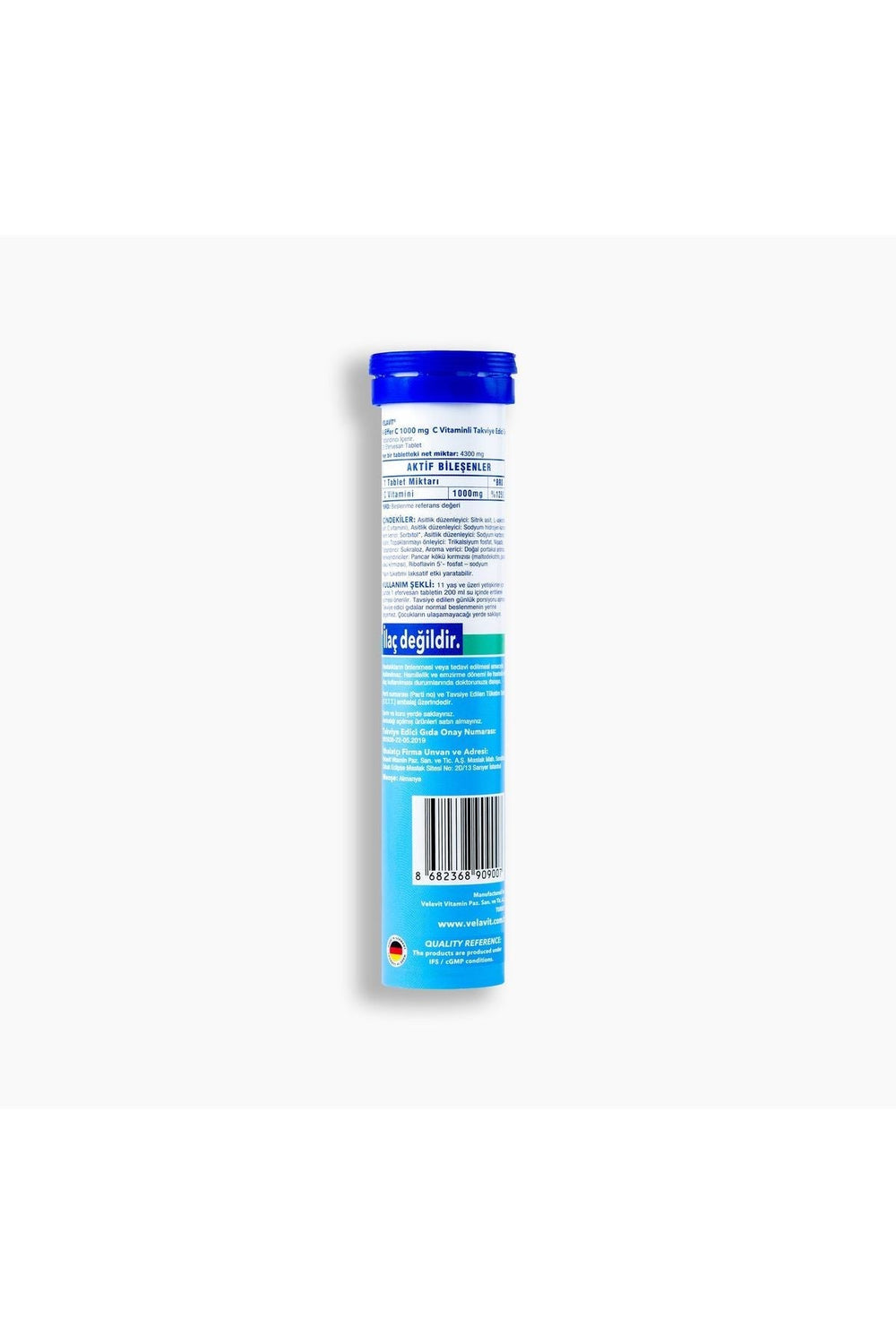 Velavit V-Effer C 1000 mg 20 Efervesan Tablet