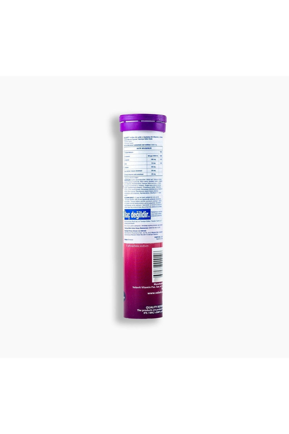 Velavit V-Effer D3 with L-Cysteine 20 Efervesan Tablet