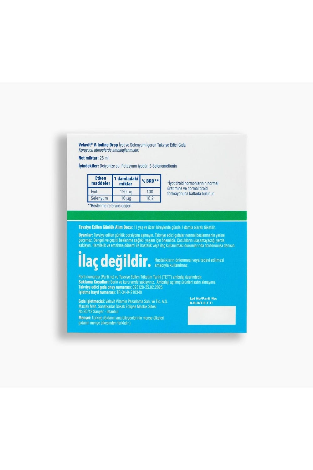 Velavit V-Iodine Drop 25 ml