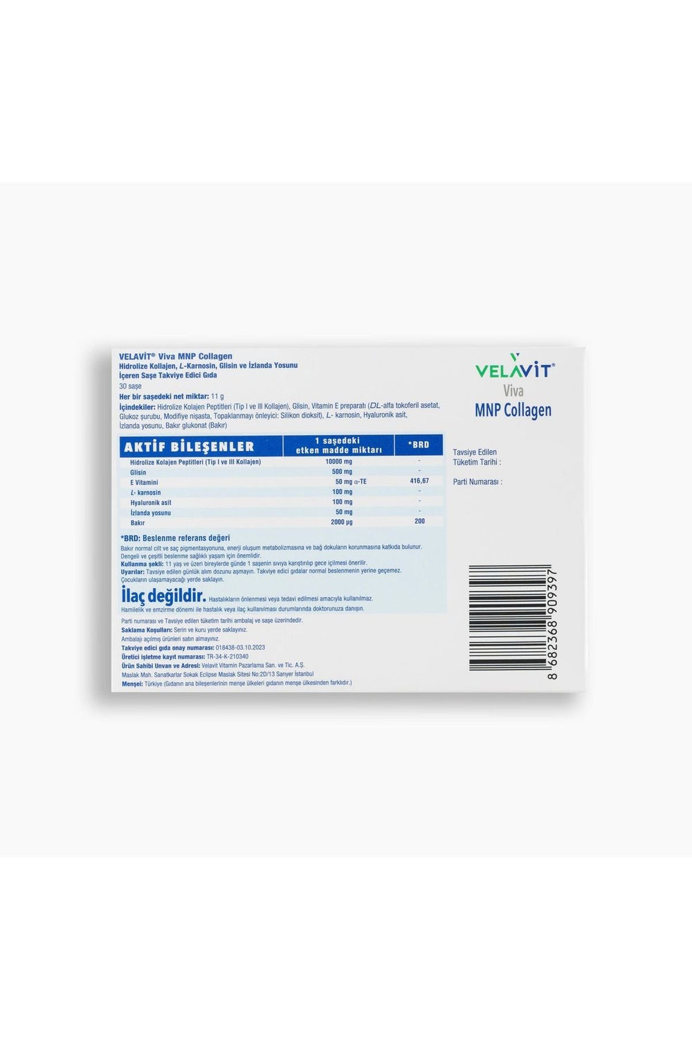 Velavit Viva MNP Collagen 30 Saşe