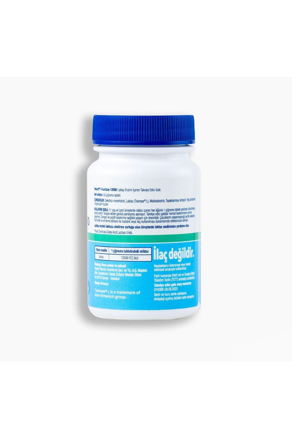 Velavit V-Lactase 12000 30 Çiğneme Tableti