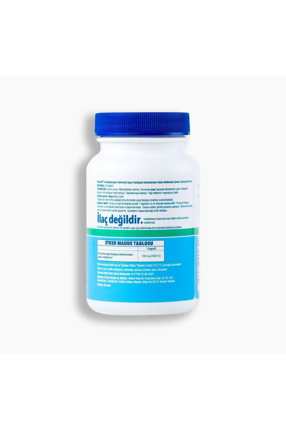 Velavit V-Nattokinase 100 mg 30 Kapsül