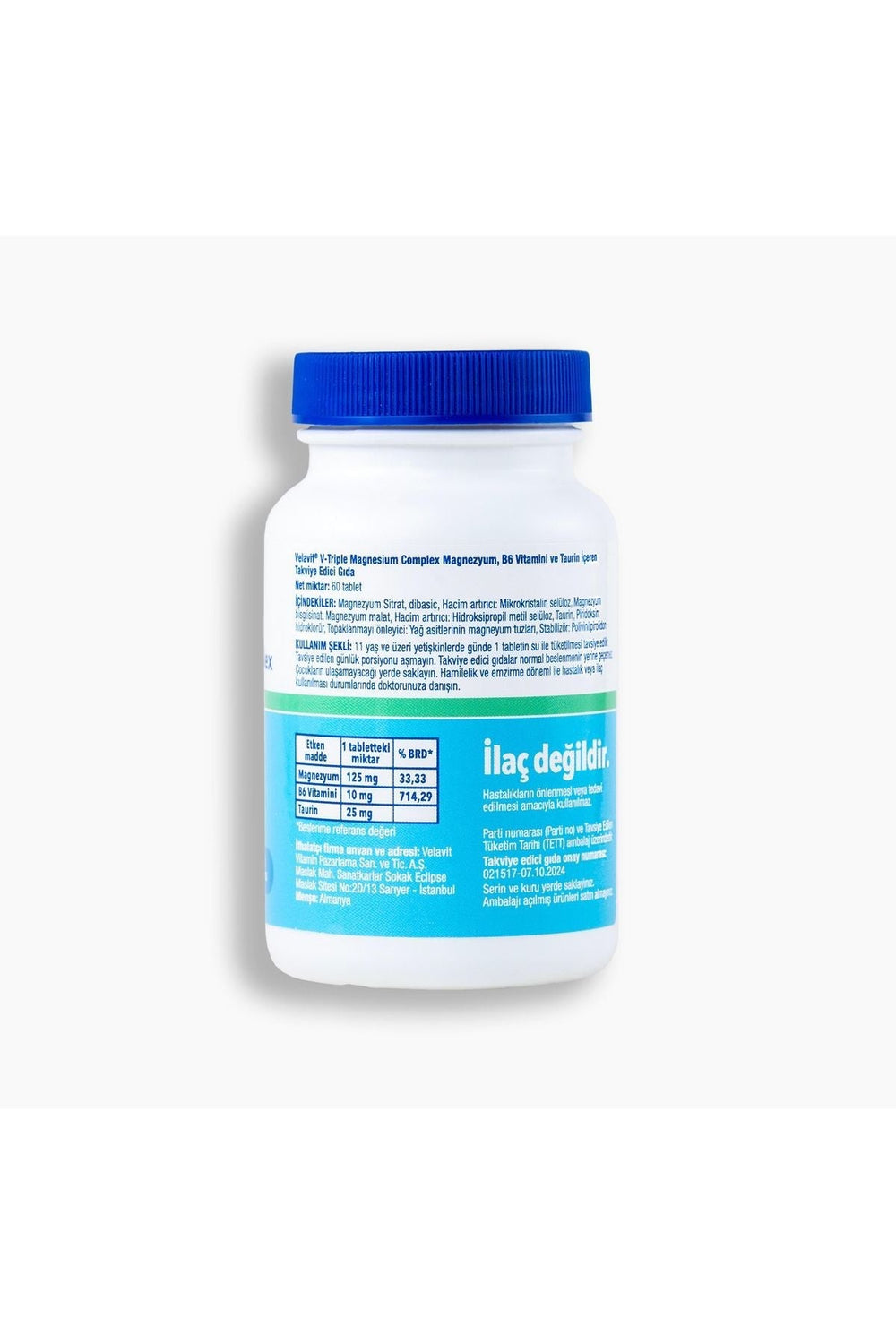 Velavit V-Triple Magnesium Complex 60 Tablet
