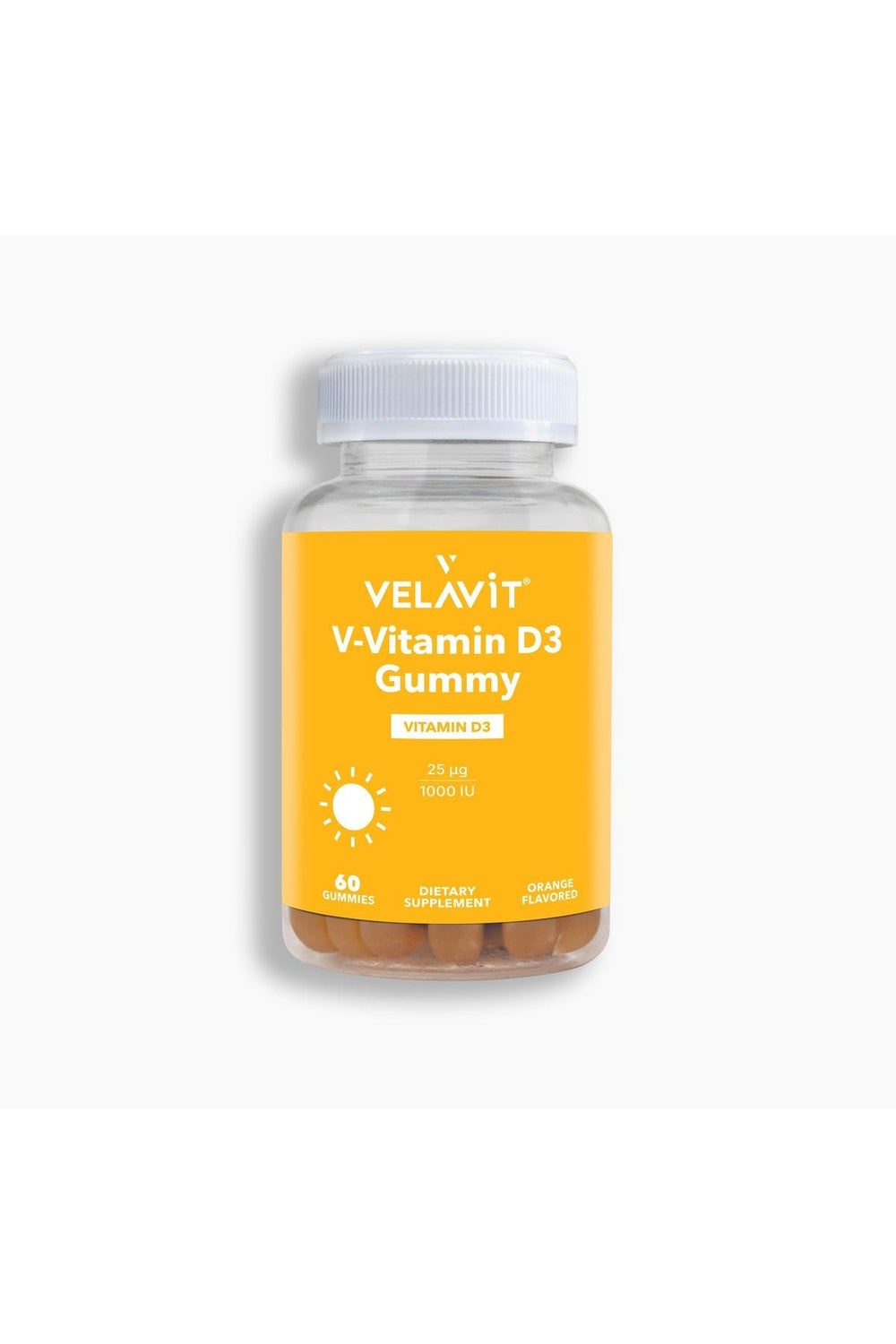 Velavit V-Vitamin D3 Gummy 1000 IU 60 Çiğnenebilir Form