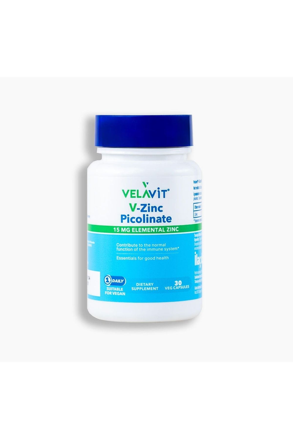 Velavit V-Zinc Picolinate 15 mg 30 Kapsül