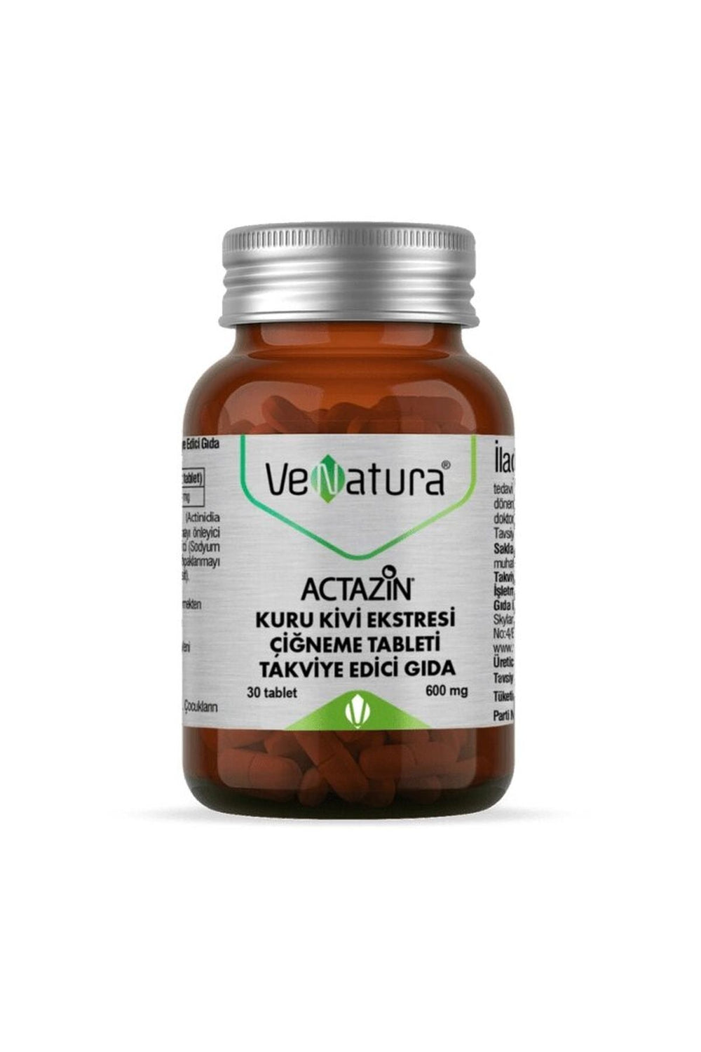 Venatura Actazin Kuru Kivi Ekstresi 600 mg 30 Çiğneme Tableti