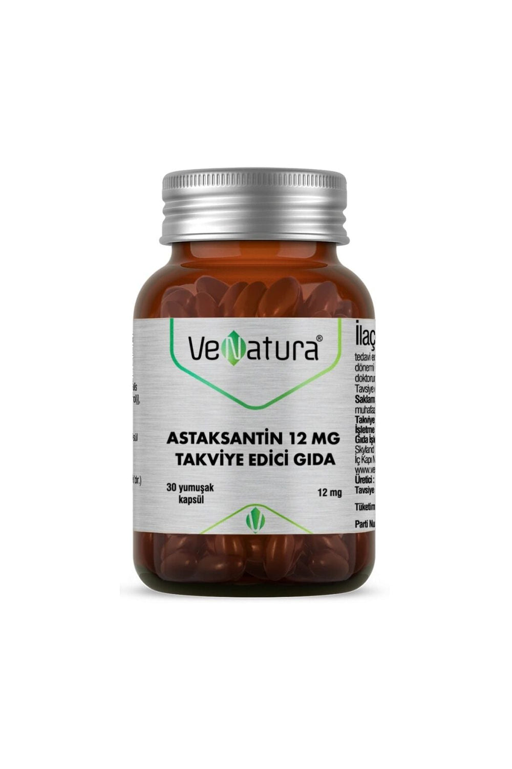 Venatura Astaksantin 12 mg 30 Kapsül
