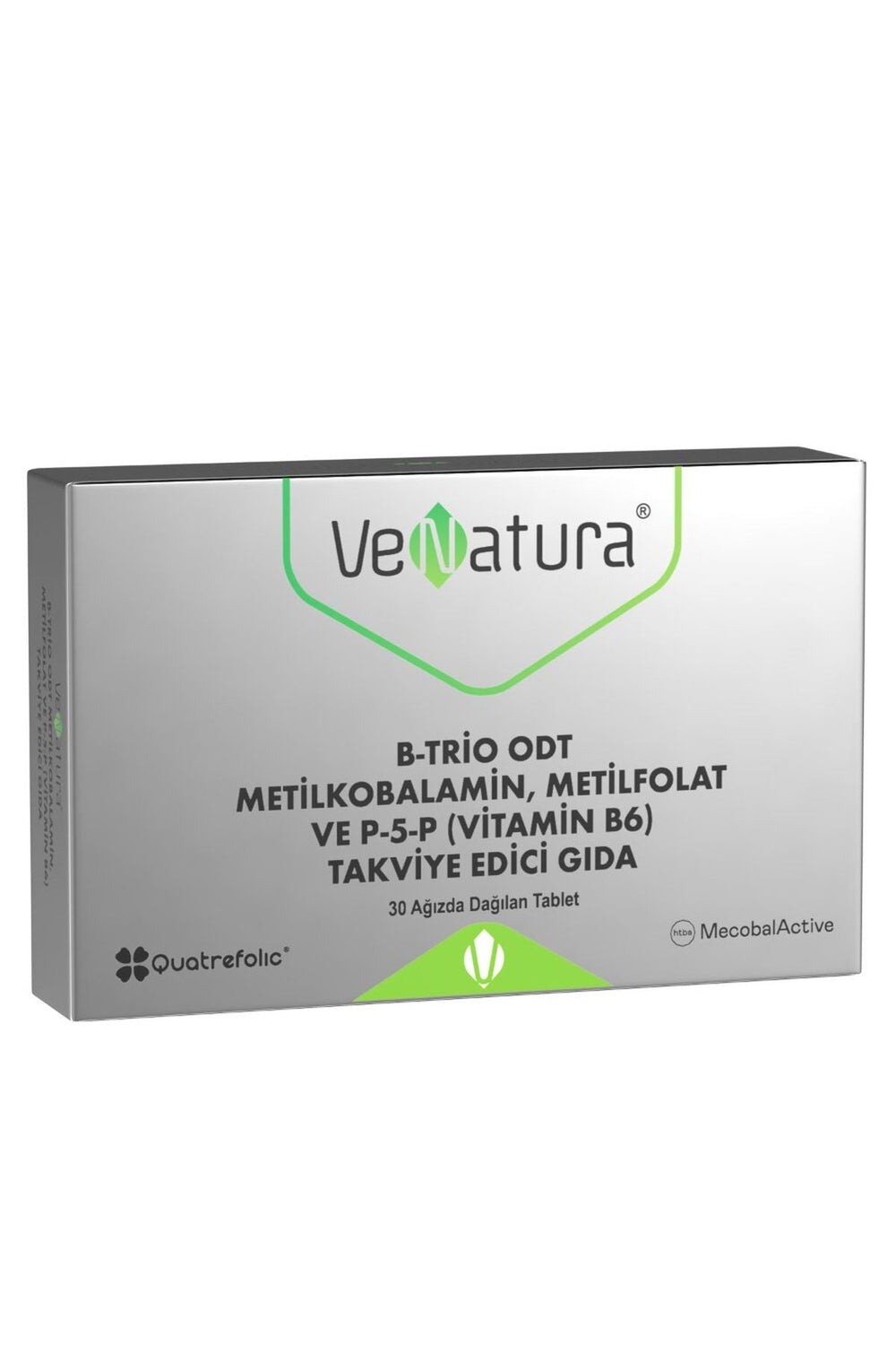 Venatura B-Trio ODT Metilkobalamin, Metilfolat ve P5P (Vitamin B6) 30 Tablet