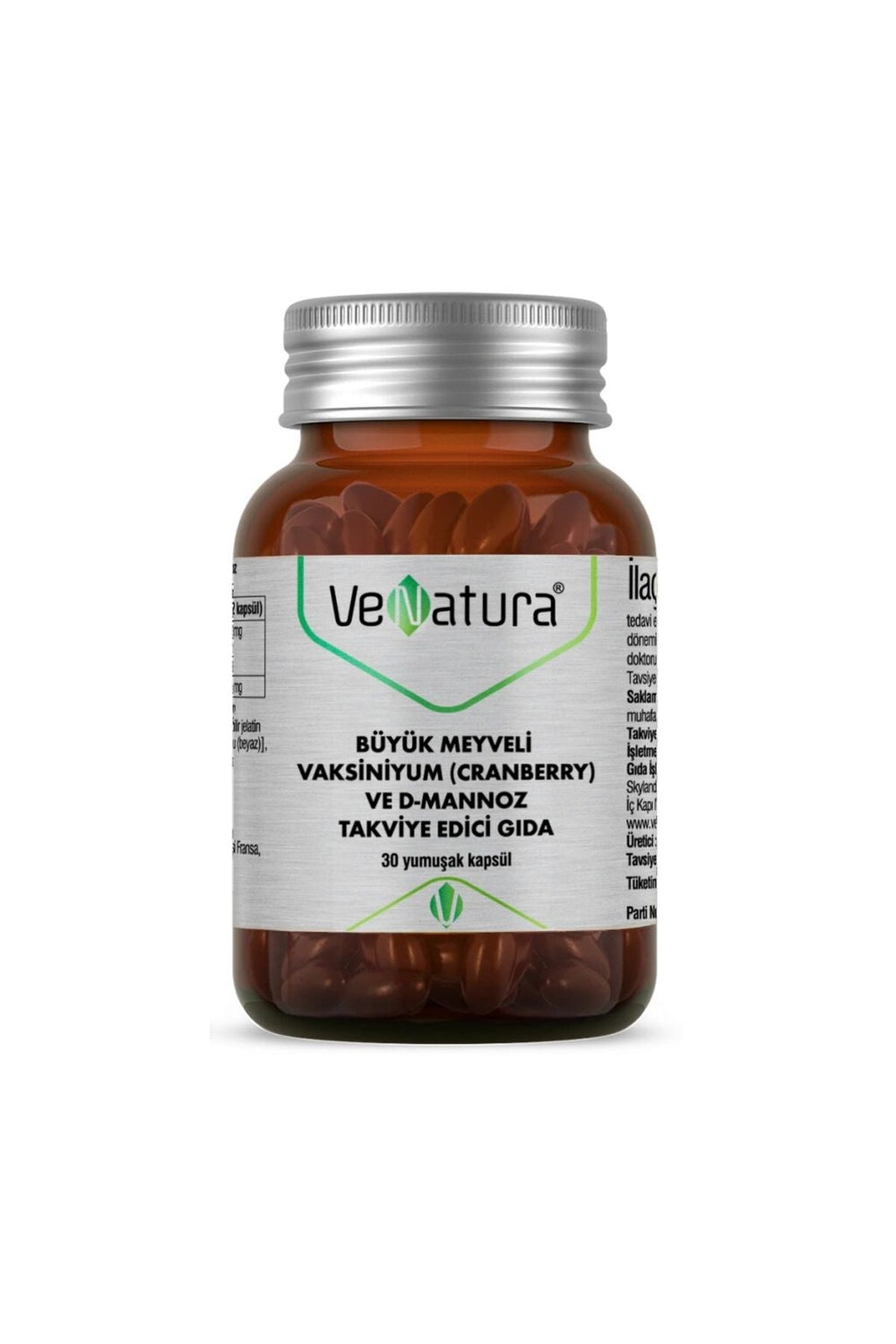 Venatura Cranberry ve D Mannoz 30 Kapsül