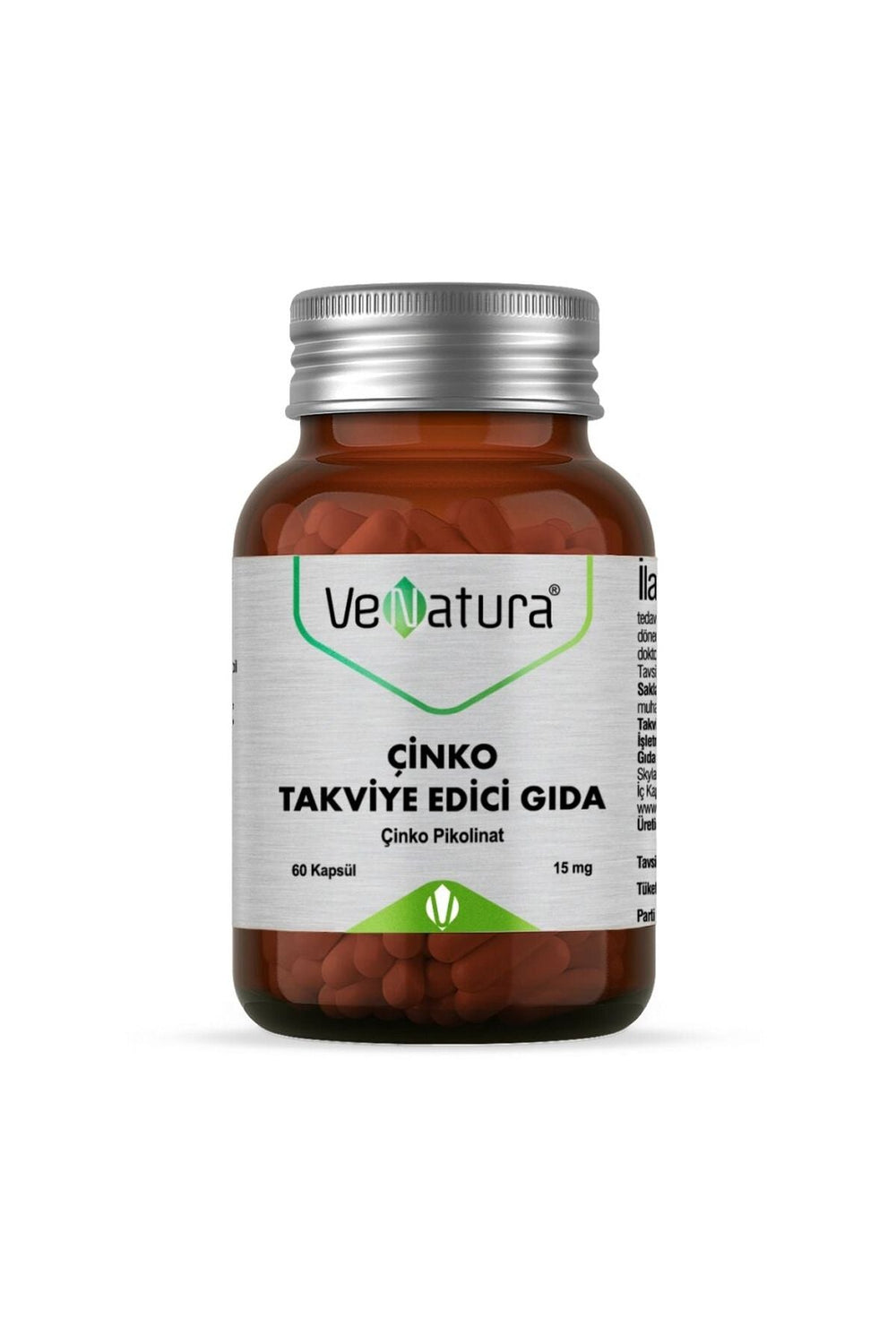 Venatura Çinko Pikolinat 15 mg 60 Kapsül