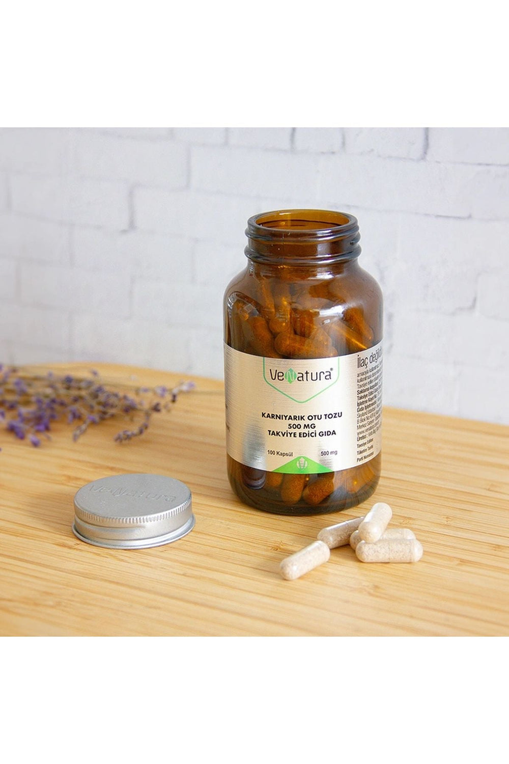 Venatura Karnıyarık Otu Tozu 500 mg 100 Kapsül