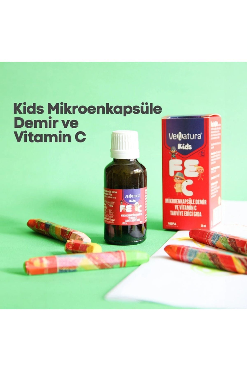 Venatura Kids Mikroenkapsüle Demir ve Vitamin C 20 ml