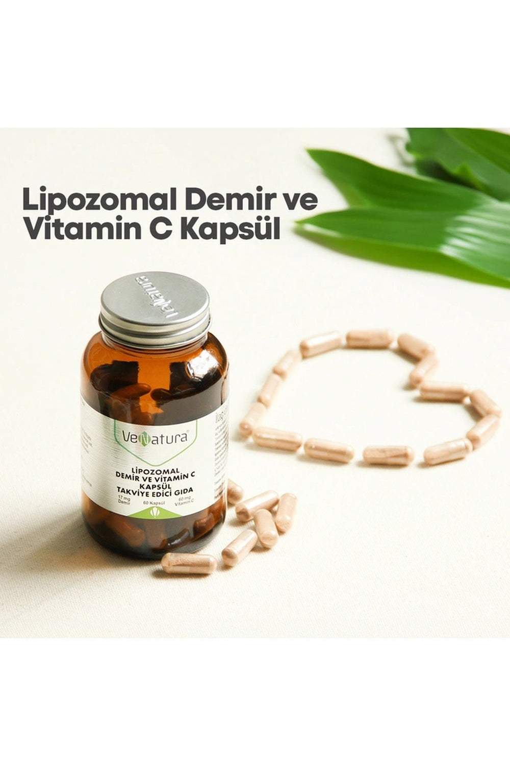 Venatura Lipozomal Demir ve Vitamin C 60 Kapsül