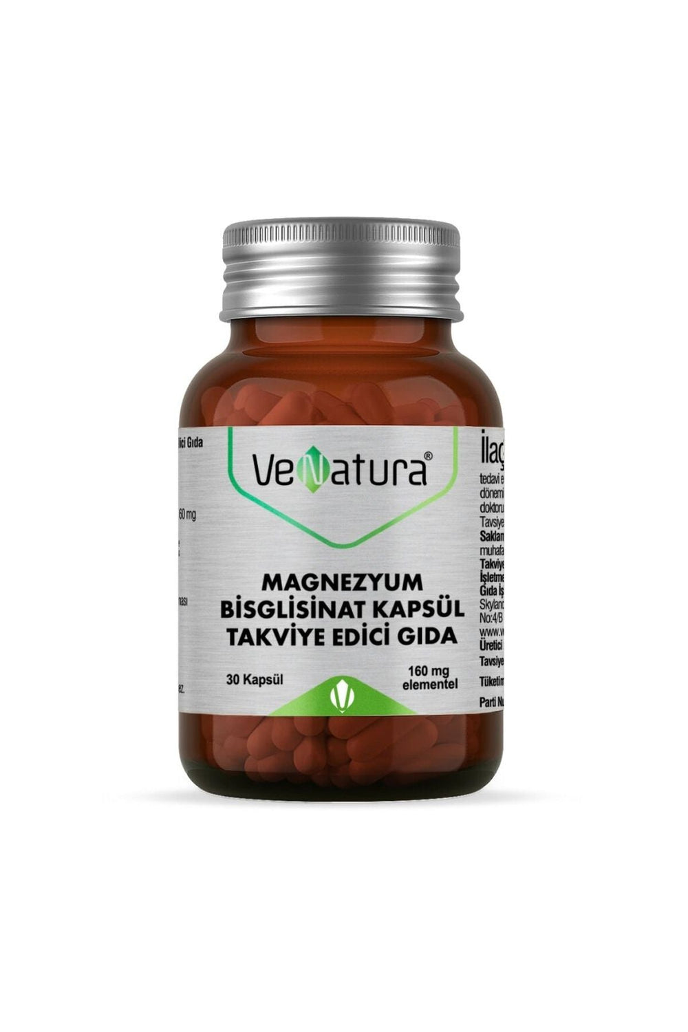 Venatura Magnezyum Bisglisinat 160 mg 30 Kapsül