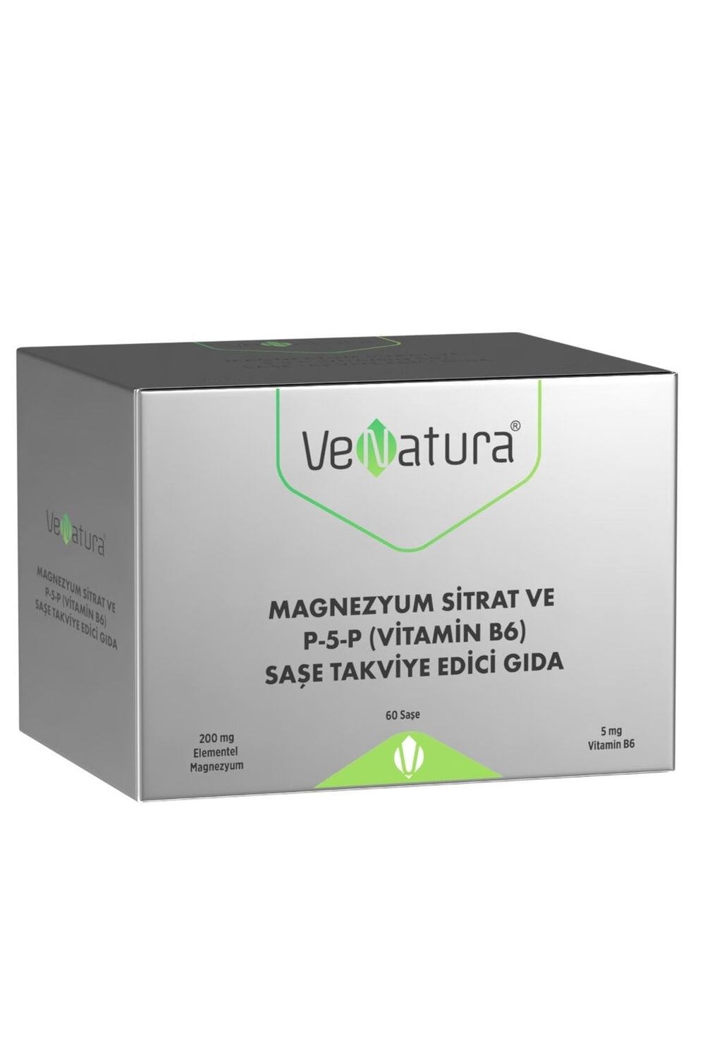 Venatura Magnezyum Sitrat ve P5P (Vitamin B6) 60 Saşe