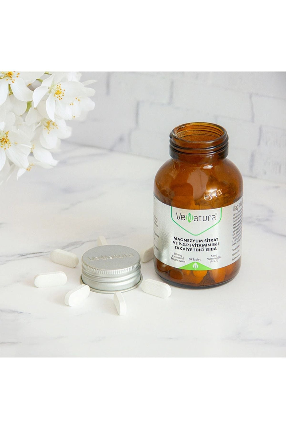 Venatura Magnezyum Sitrat ve P5P (Vitamin B6) 60 Tablet