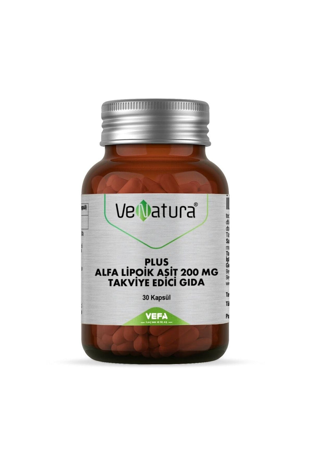 Venatura Plus Alfa Lipoik Asit 200 mg 30 Kapsül