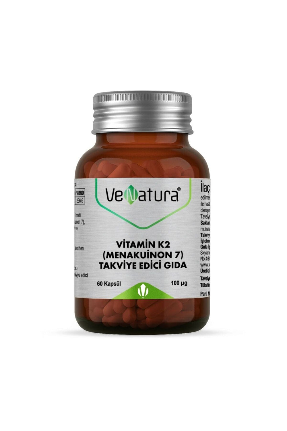 Venatura Vitamin K2 (Menakuinon 7) 100 mcg 60 Kapsül