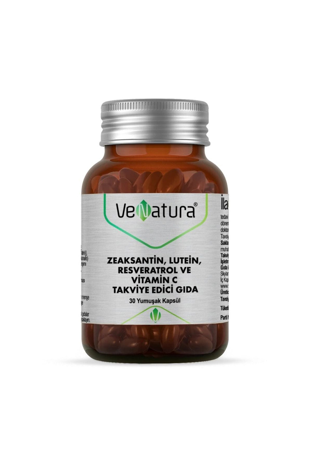 Venatura Zeaksantin, Lutein, Resveratrol ve Vitamin C 30 Kapsül