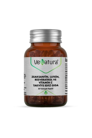 Venatura Zeaksantin, Lutein, Resveratrol ve Vitamin C 30 Kapsül