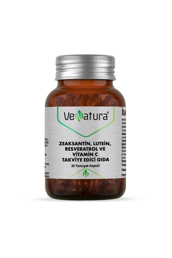 Venatura Zeaksantin, Lutein, Resveratrol ve Vitamin C 30 Kapsül