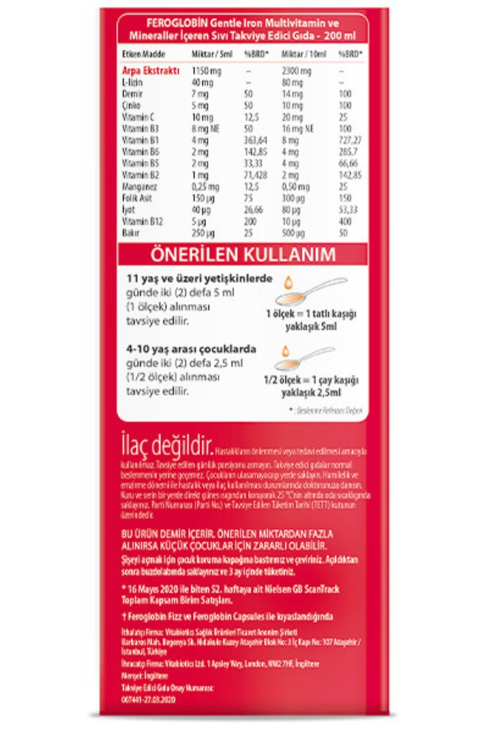 Vitabiotics Feroglobin 200 ml