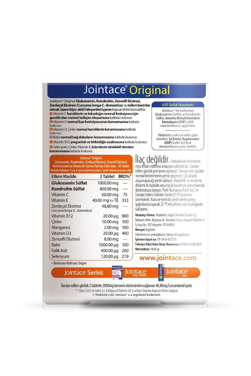 Vitabiotics Jointace Original 30 Tablet