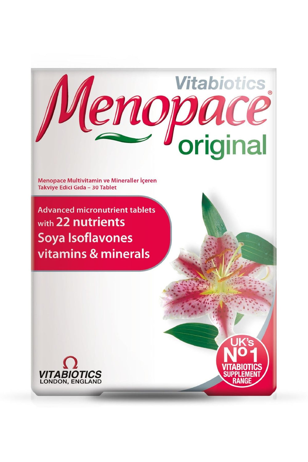 Vitabiotics Menopace Original 30 Tablet