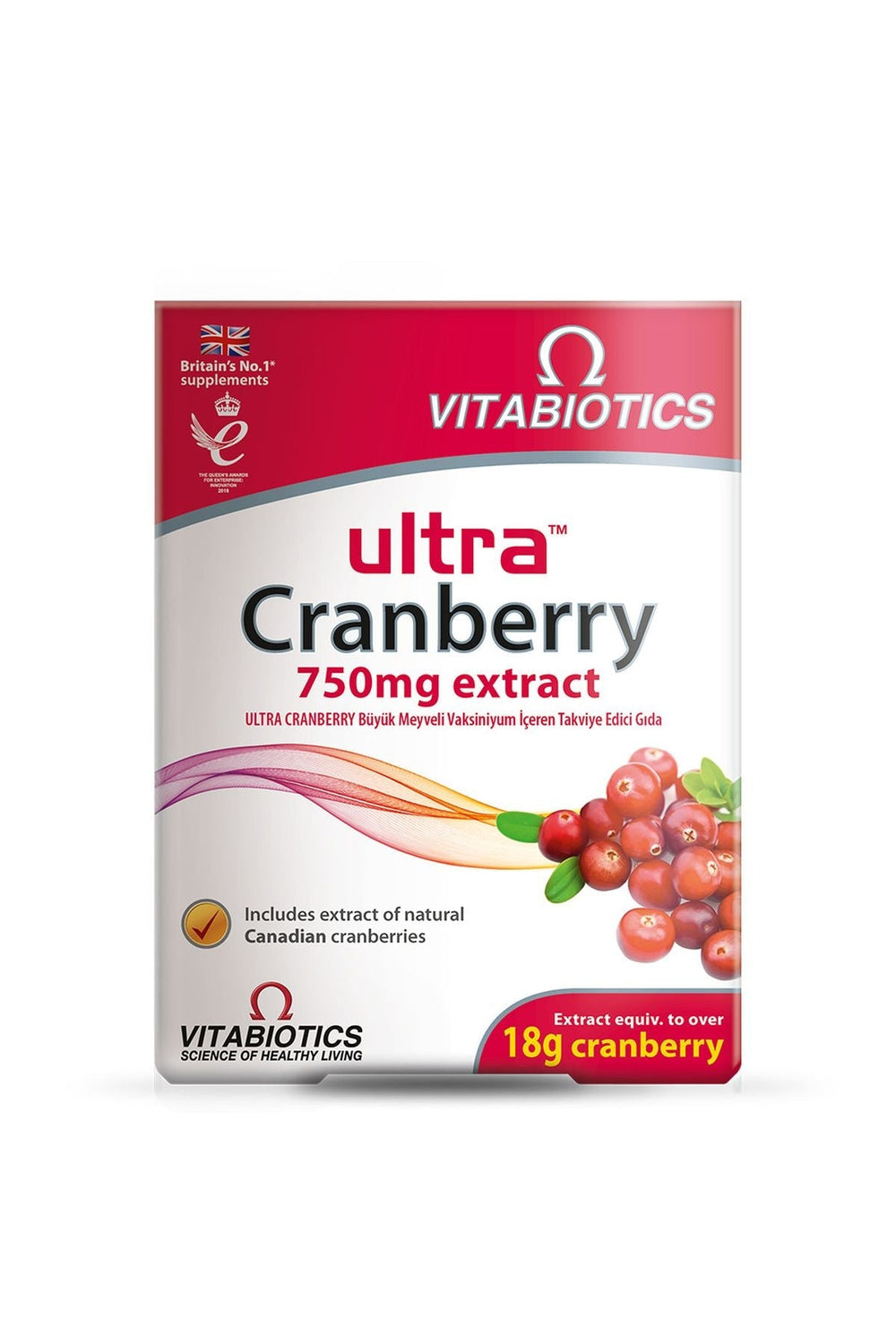 Vitabiotics Ultra Cranberry 750 mg 30 Tablet