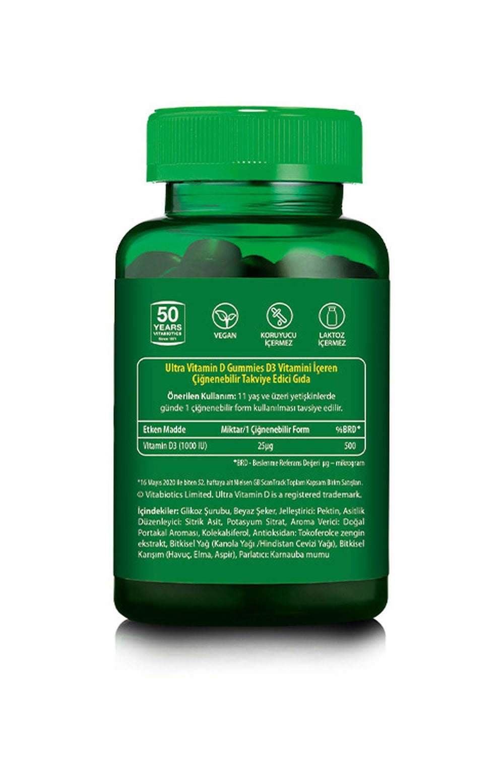 Vitabiotics Ultra Vitamin D Gummies 1000 IU 50 Çiğnenebilir Form