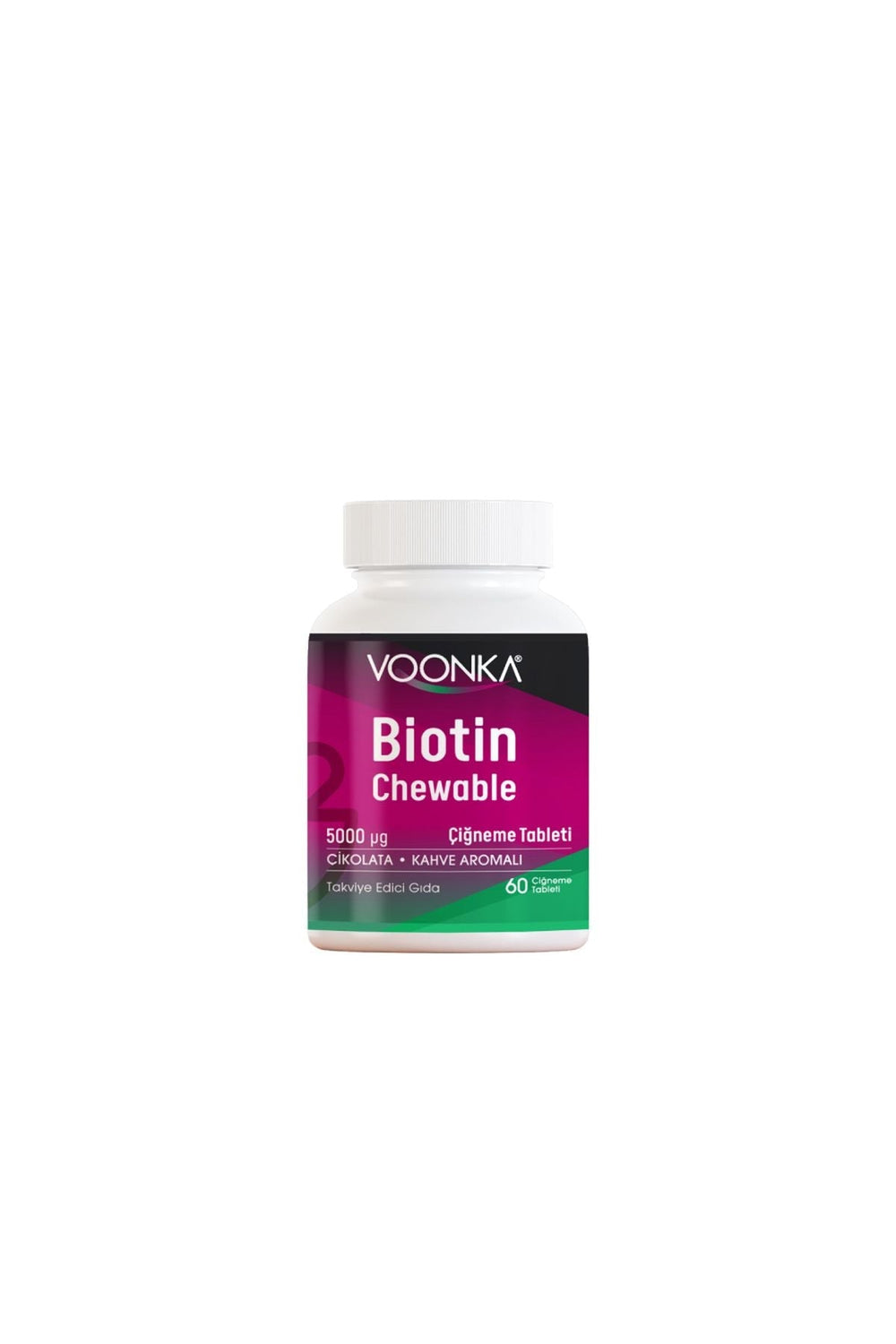 Voonka Biotin Chewable 5000 mcg 60 Çiğneme Tableti
