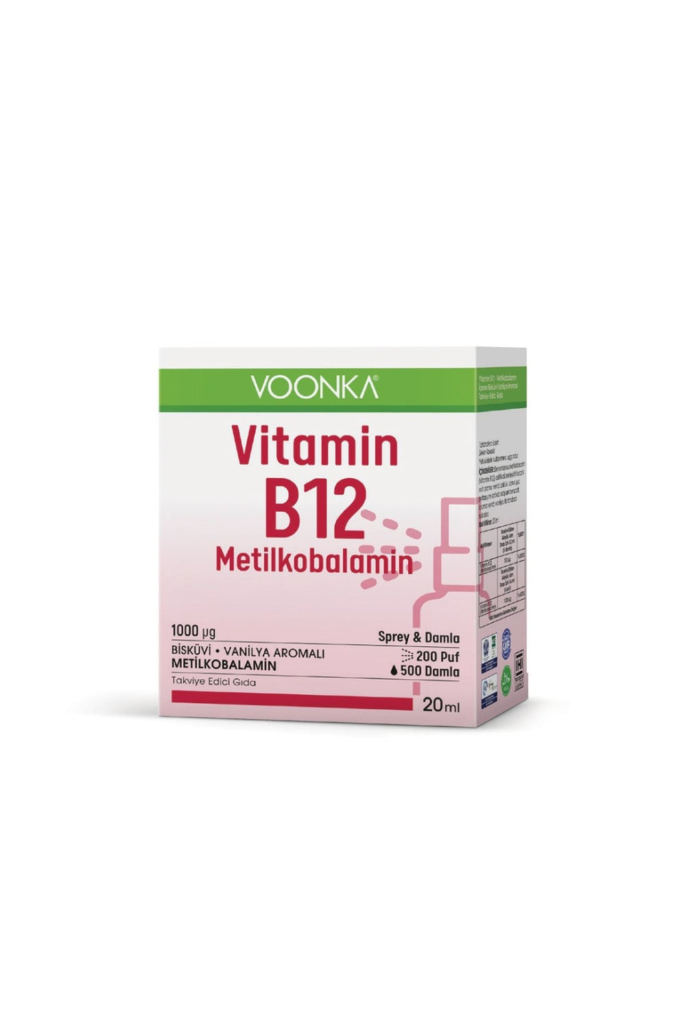 Voonka Vitamin B12 Metilkobalamin 1000 mcg 20 ml