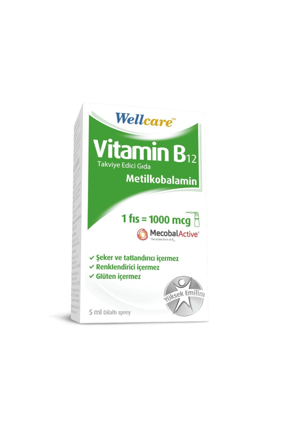 Wellcare Vitamin B12 1000 mcg 5 ml