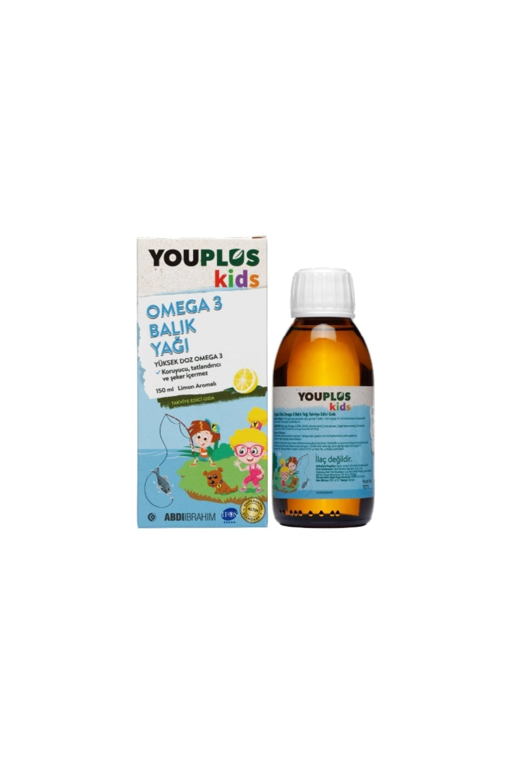 Youplus Kids Omega-3 Balık Yağı 150 ml