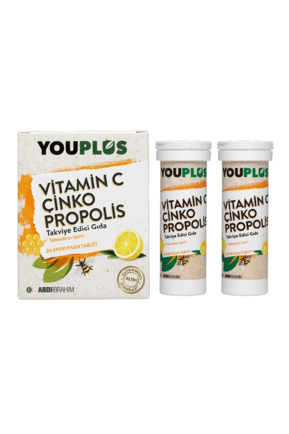 Youplus Vitamin C Çinko & Propolis 20 Efervesan Tablet