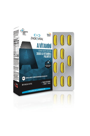 Zade Vital A Vitamini 3000 IU 30 Kapsül