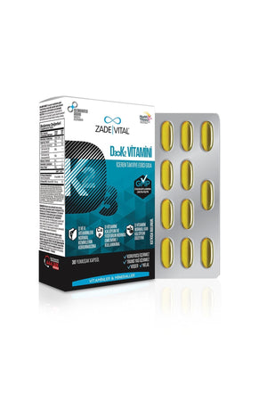 Zade Vital D3 & K2 Vitamini 30 Kapsül