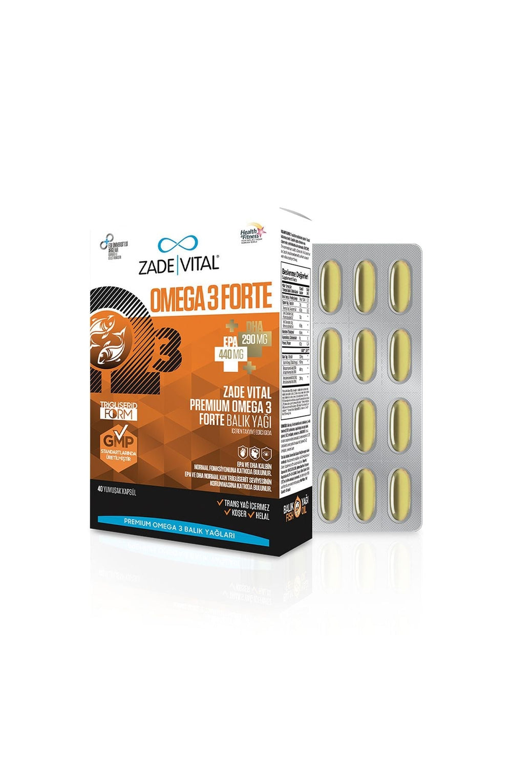 Zade Vital Omega-3 Forte Balık Yağı 40 Kapsül