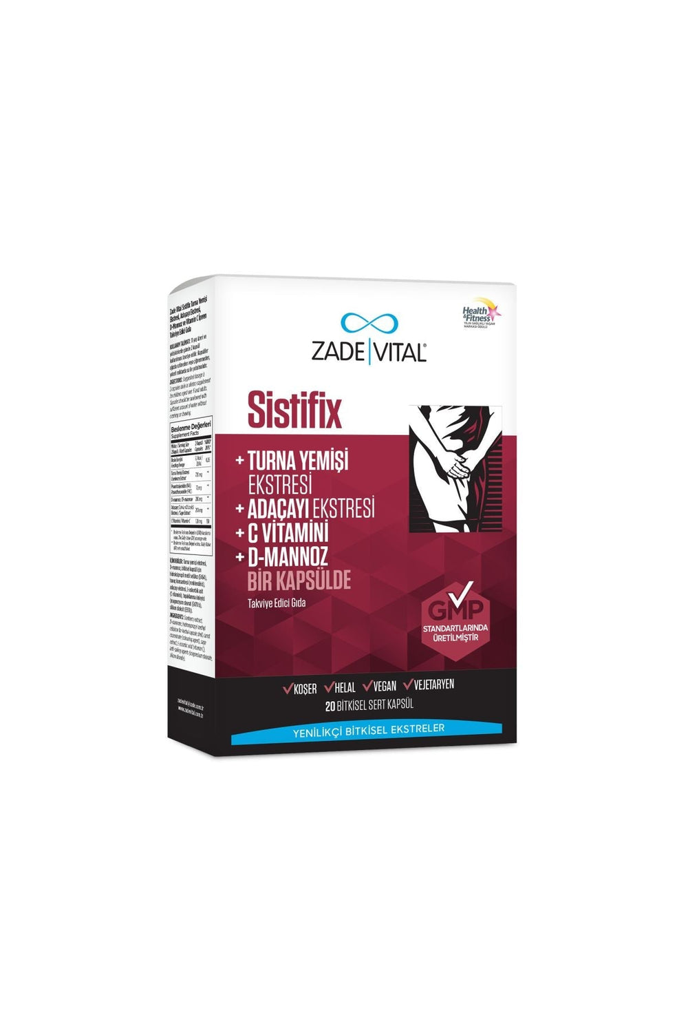 Zade Vital Sistifix 20 Kapsül