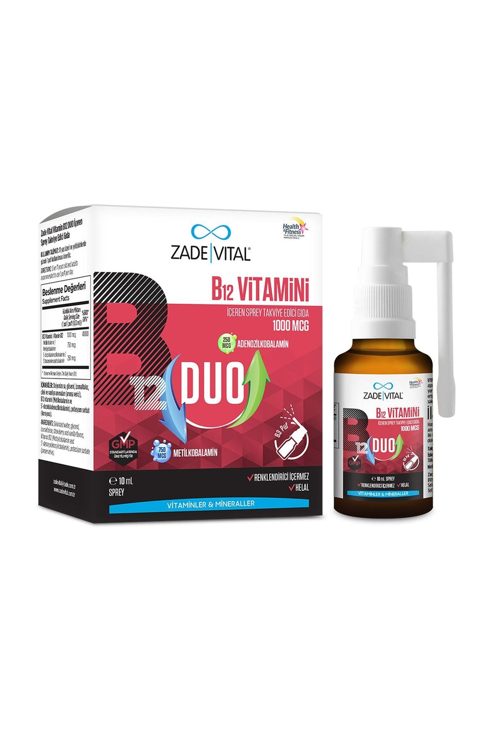 Zade Vital Vitamin B12 Duo 1000 mcg 10 ml