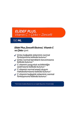 Dr.Henri Elidef Plus Şurup 150 ml