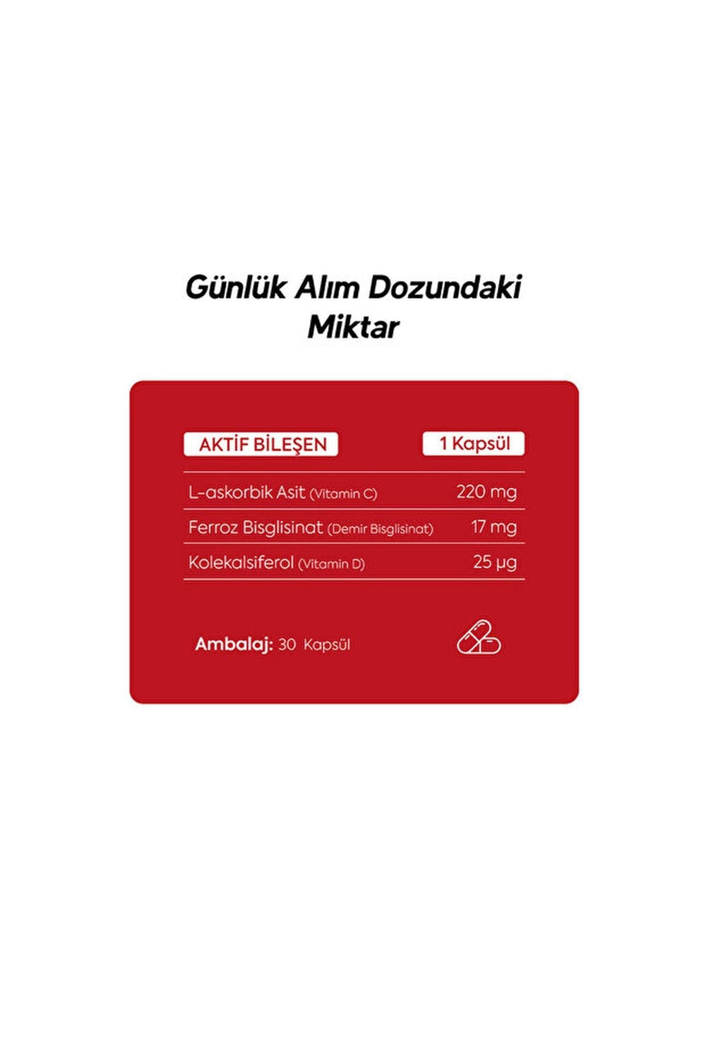 Dr.Henri Ferrocel Demir Bisglisinat 60 Kapsül
