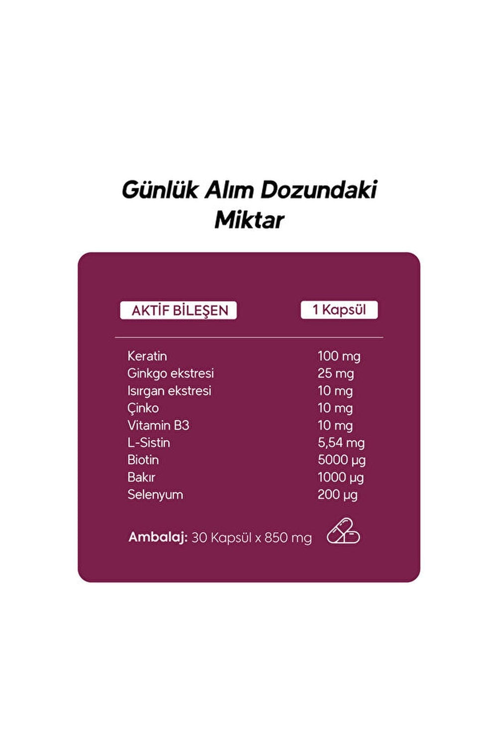 Dr.Henri Biotin 5000 Μg 30 Kapsül