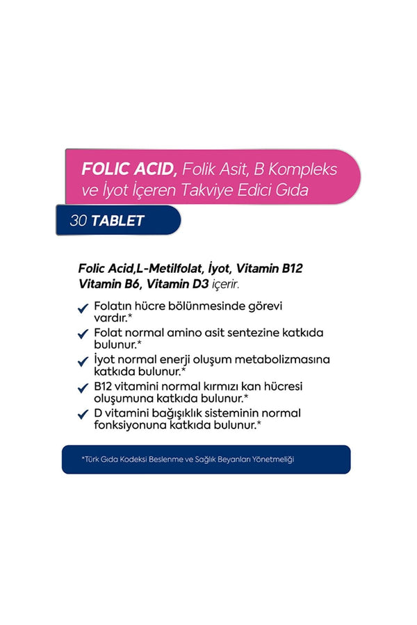 Dr.Henri Folik Asit 30 Tablet