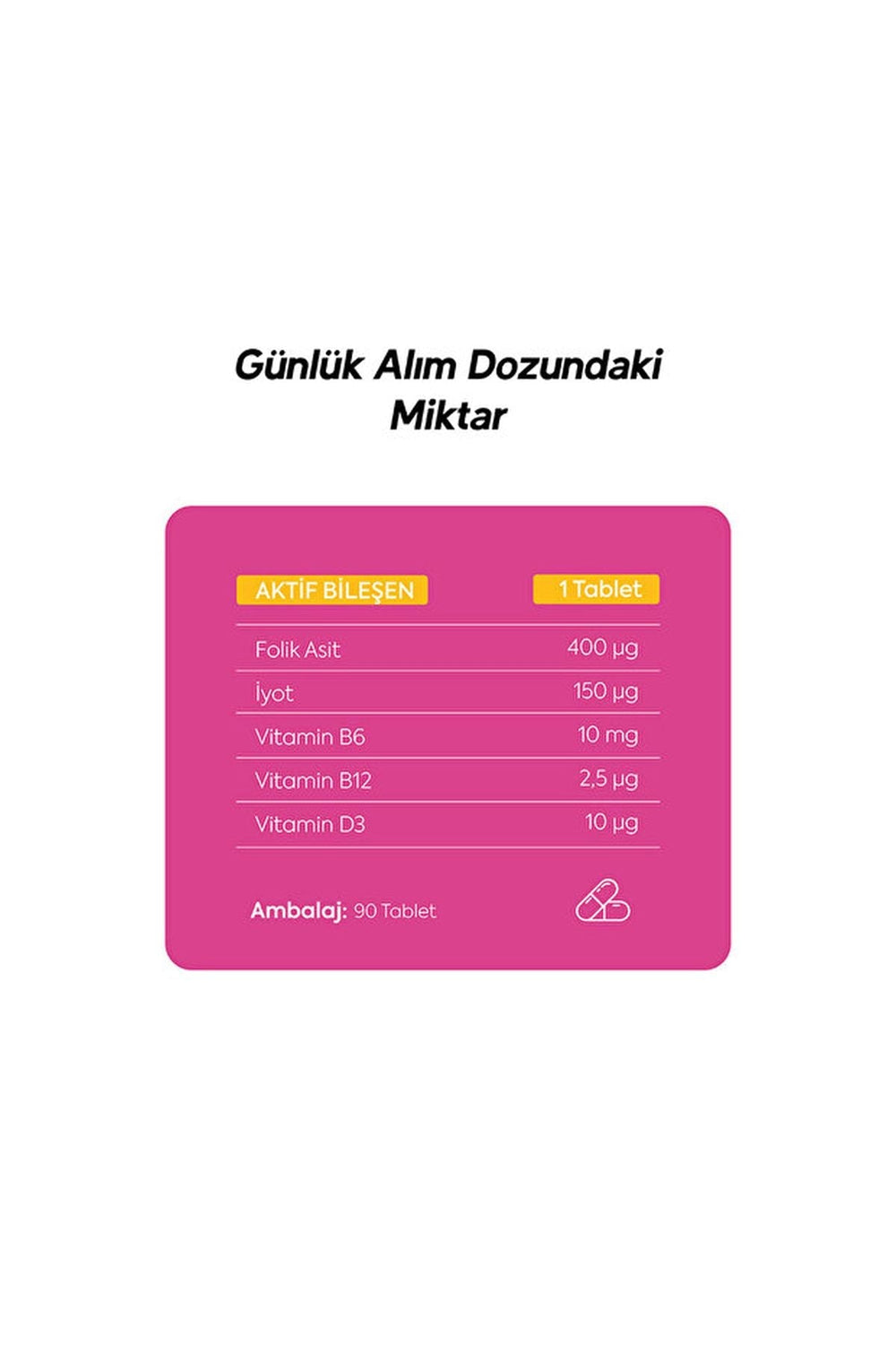 Dr.Henri Folik Asit 90 Tablet