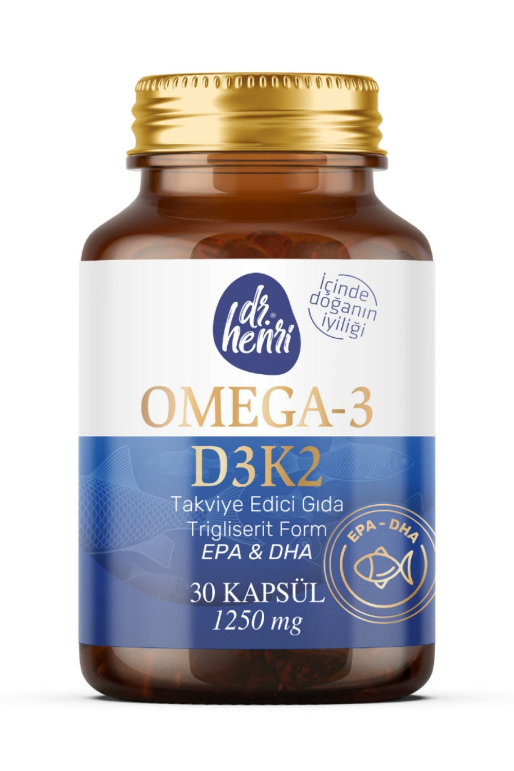 Dr.Henri Omega-3 D3 & K2 30 Kapsül