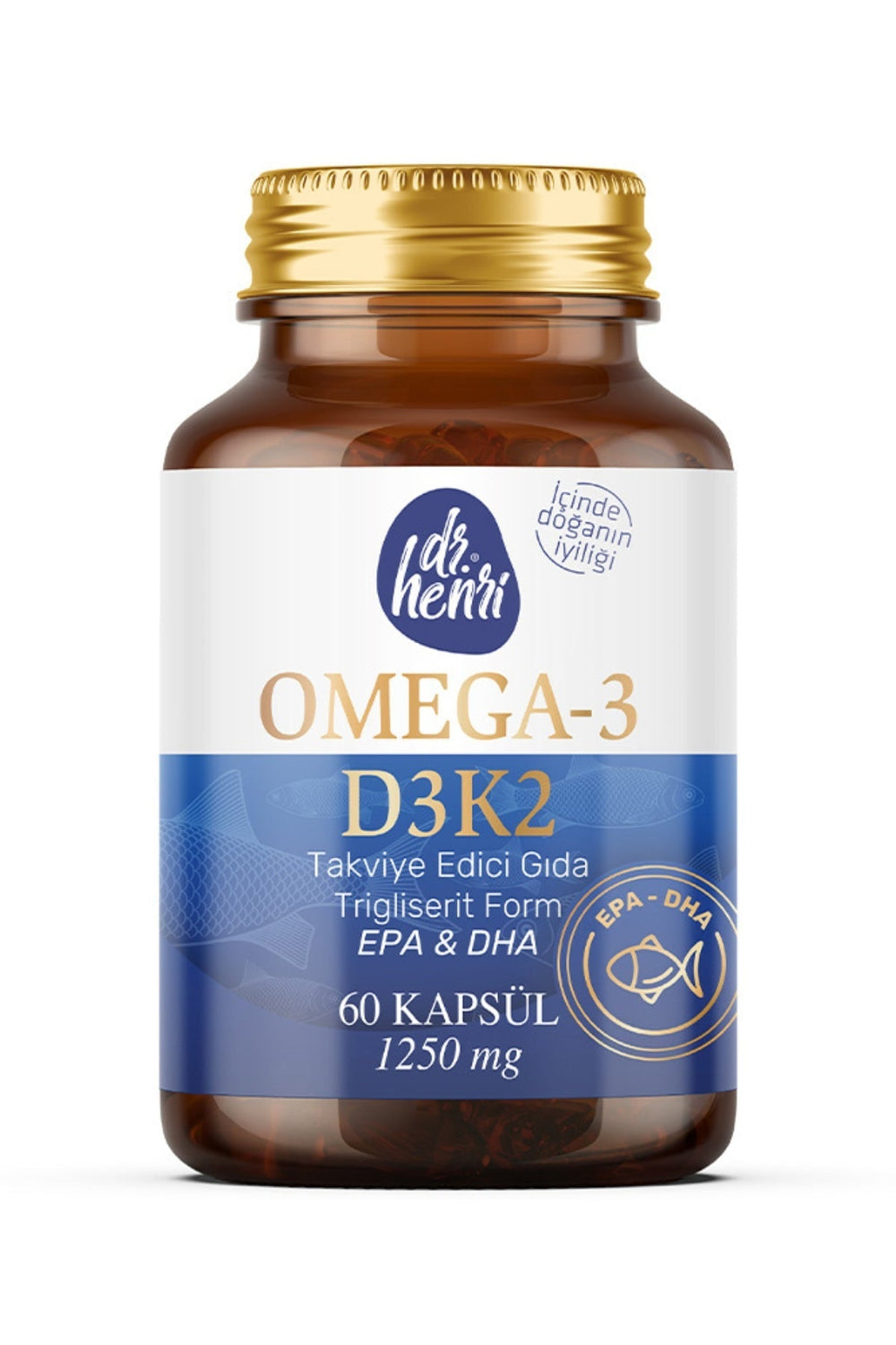 Dr.Henri Omega-3 D3 & K2 60 Kapsül