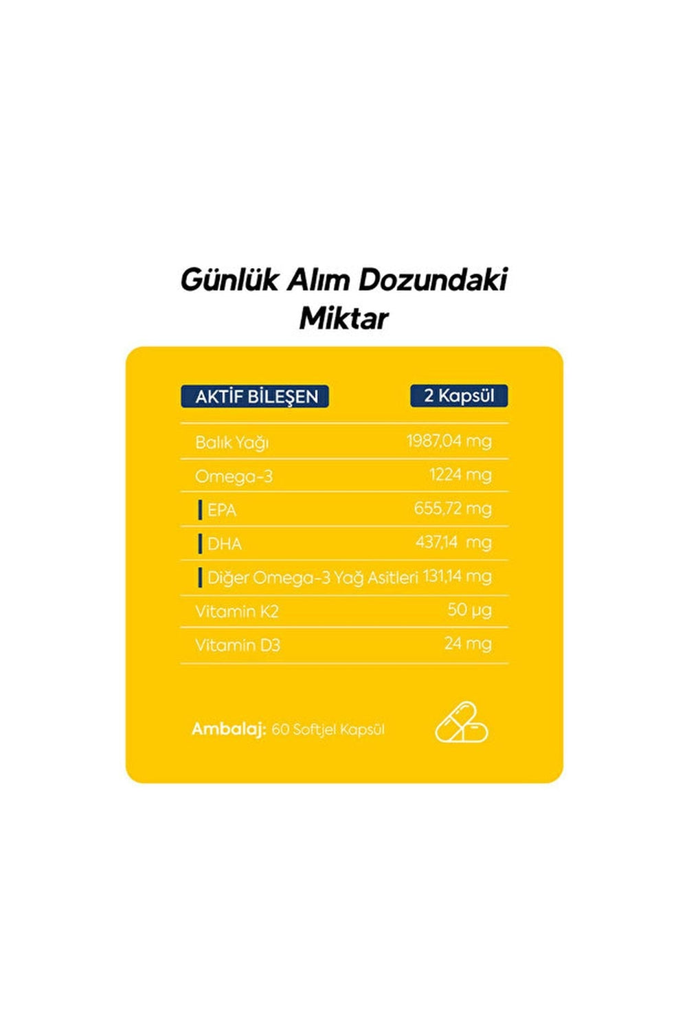 Dr.Henri Omega-3 D3 & K2 60 Kapsül