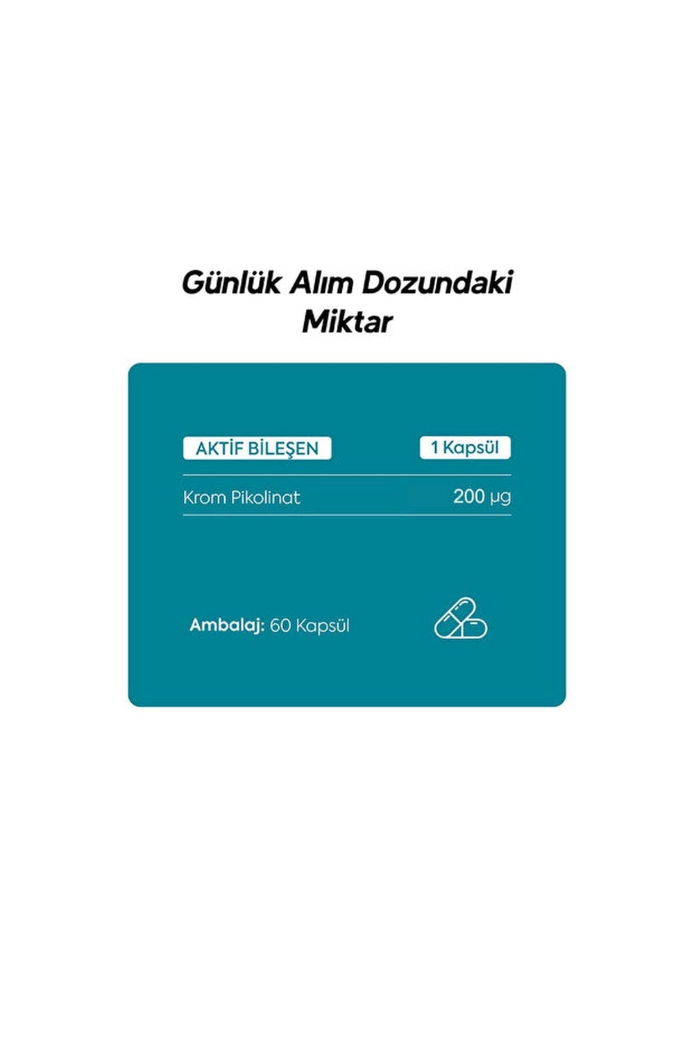 Dr.Henri Krom Pikolinat 60 Kapsül