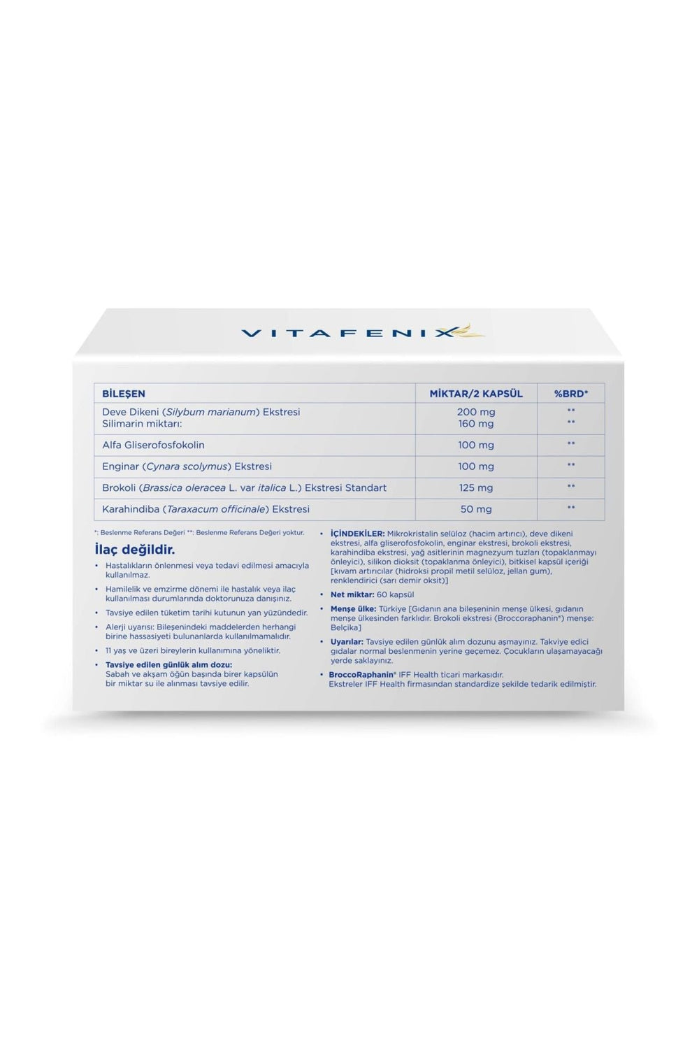 Vitafenix Brokolive 60 Kapsül